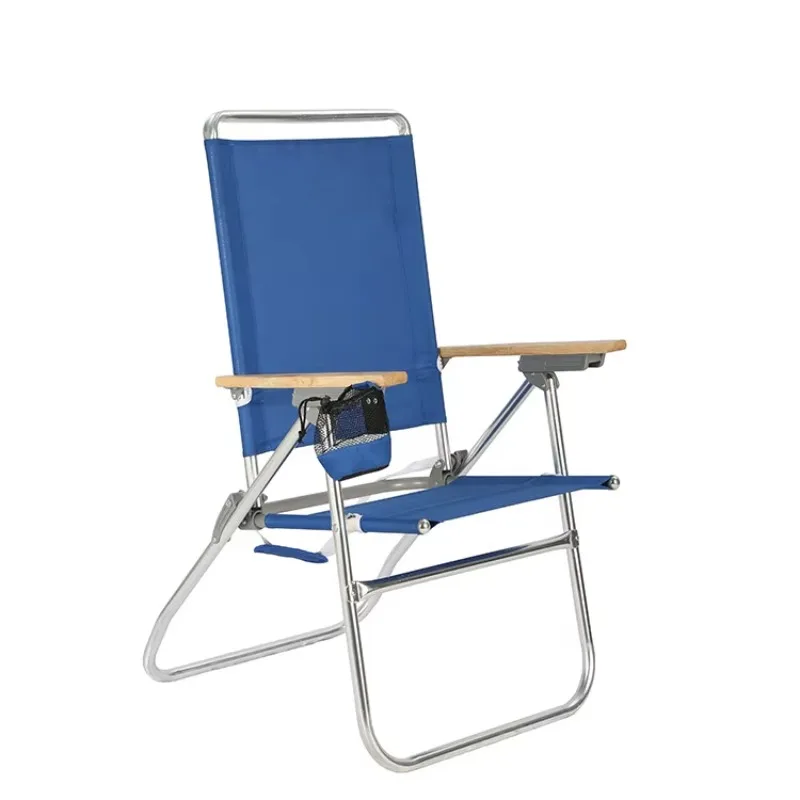 

Modern Design Easy Chair Good Quality Steel Metal Foldable Portable Outdoor Camping Beach Park Villa Comfortable Garden Oxford