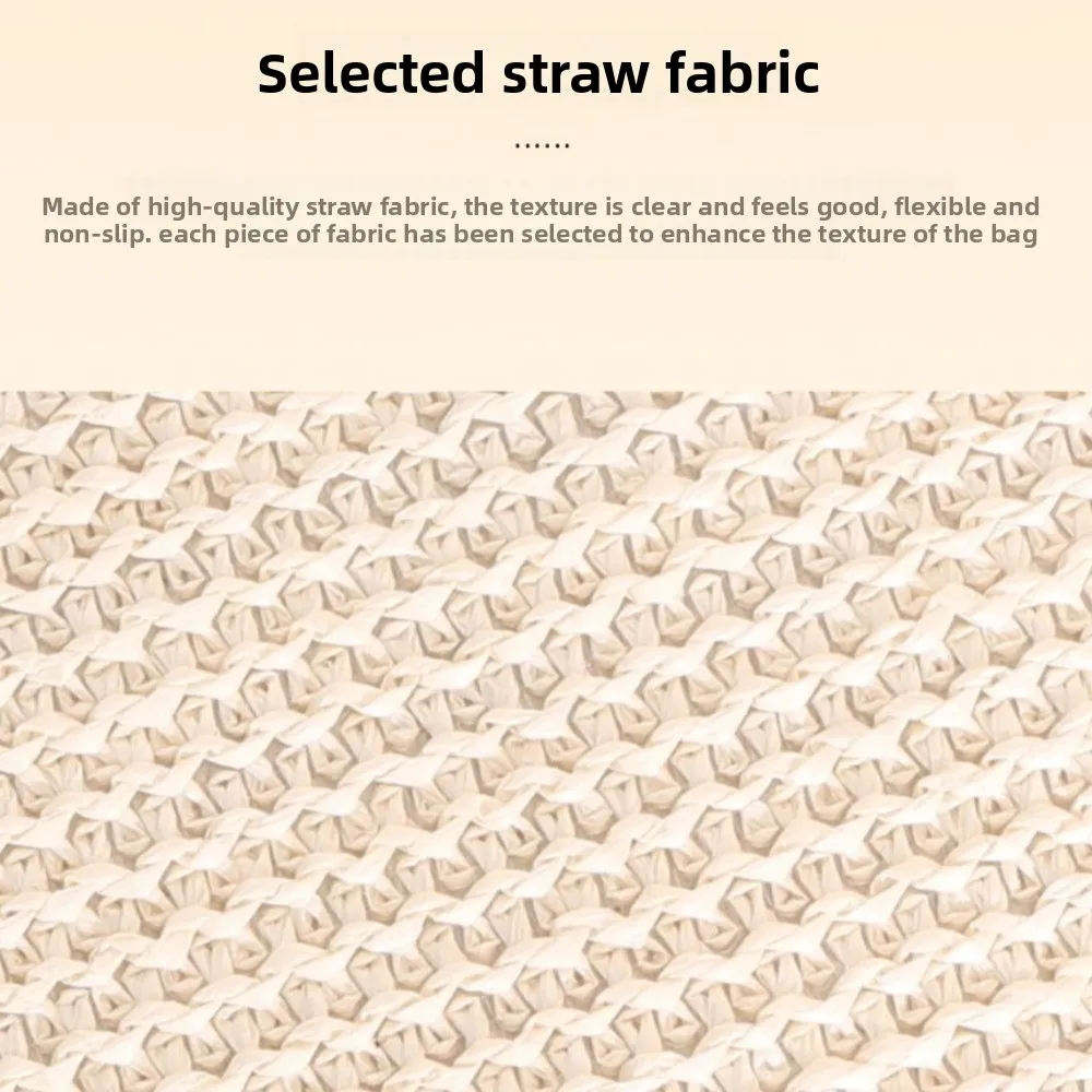 

New Double Zipper Straw Wallet Durable Straw Zipper Closure Coin Purse Woven Texture Handmade Mini Wallet For Lady