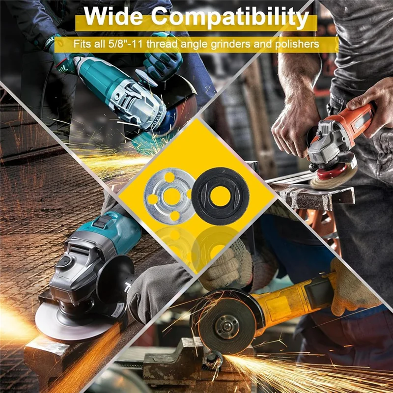 

【Подержанные предложения】3 шт. 5/8 дюйма-11 шатун удлинительного вала угловой шлифовальной машины, 4 комплекта фланцевых стопорных гаек для шлифовальной машины, автомобильного полировщика, воздуха