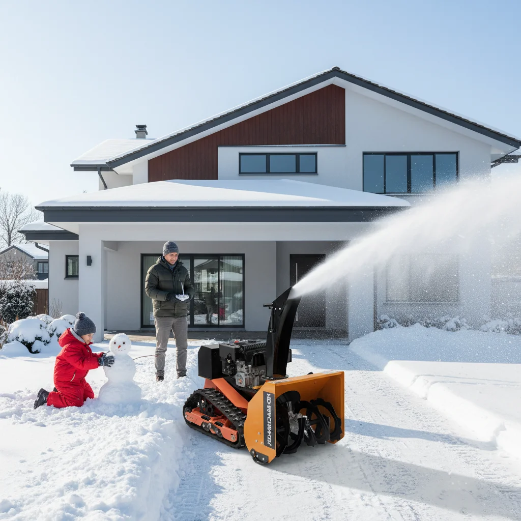 Municipal Engineering Road Snow Removal Machine Automatic Snow Blower  Multifunctional  Remote Control Snow Thrower