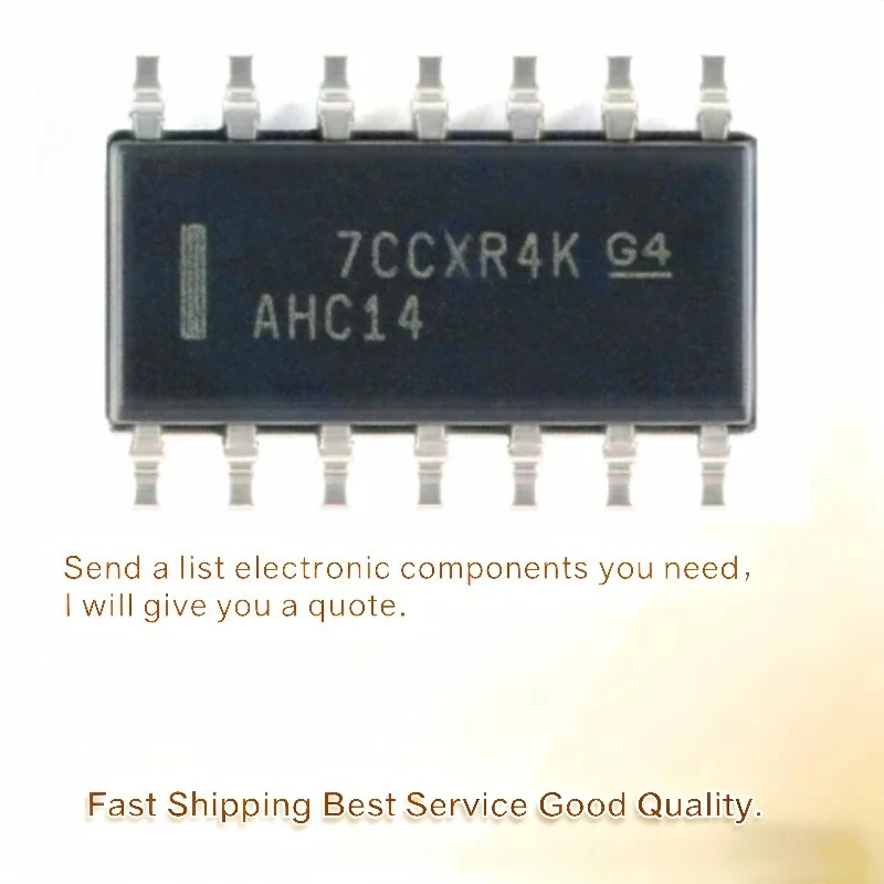 50PCS/Lot Original and brand new  SN74AHC14DR SOIC-14 six-way Schmidt trigger inverter patch logic Chip