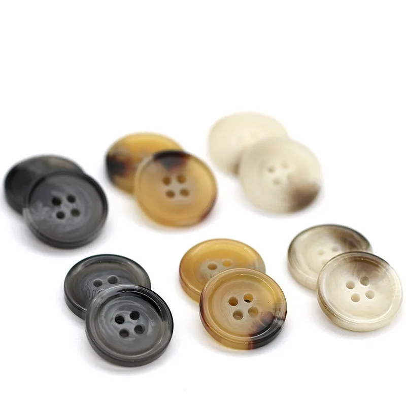 

50 шт., круглые пуговицы из смолы, пальто, костюм, свитер, пуговицы, сделай сам, цветные аксессуары для одежды