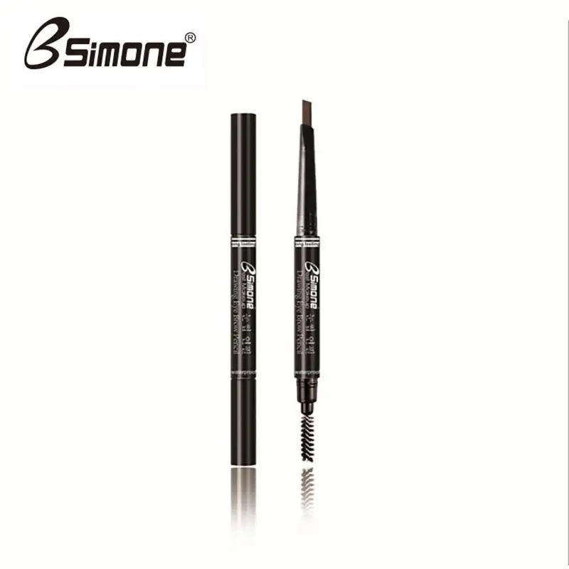 Matita per sopracciglia impermeabile a doppia testa estremamente fine - Durevole e di lunga durata per penna per sopracciglia per trucco da donna principiante