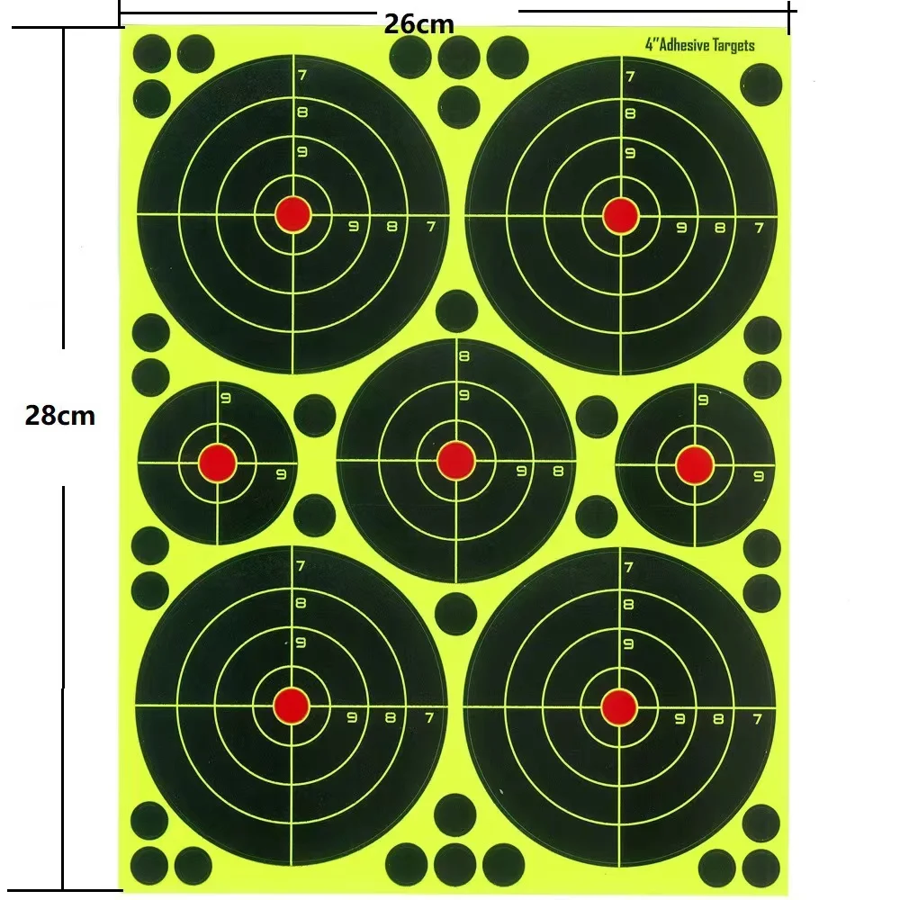 Splatterburst Self Adhesive Shooting Targets, Sight in Stick and Splatter, Great for All Firearms, Airsoft and Pellet Guns