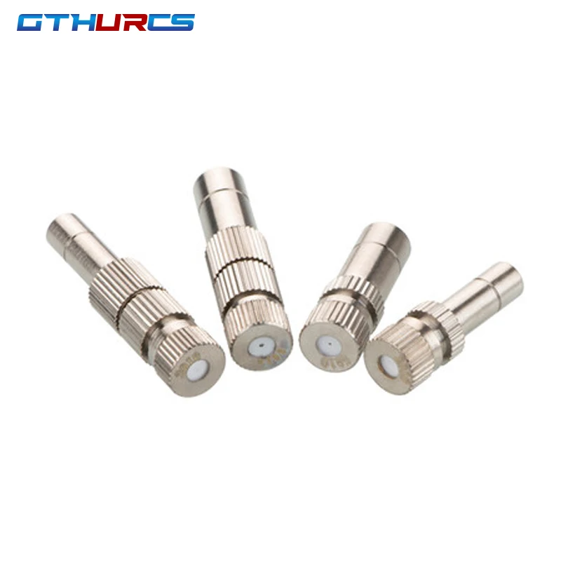 10pcs 5-15bar Mist Cooling Slip Lock Nozzle 6mm Low pressure Micro-nozzles Quick Plug Connectors Garden Irrigation Sprayers