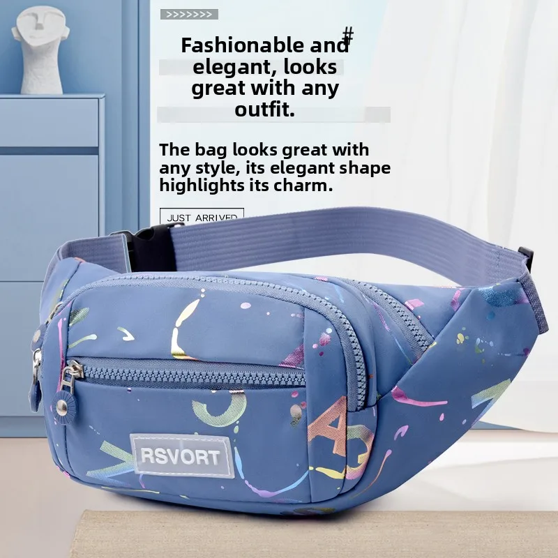Casual Oxford Cloth Sports Waist Bag Thin Outdoor Mobile Phone Bag Female Waist Belt Bag JIFANPAUL Brand Summer 2025 Light Ve...