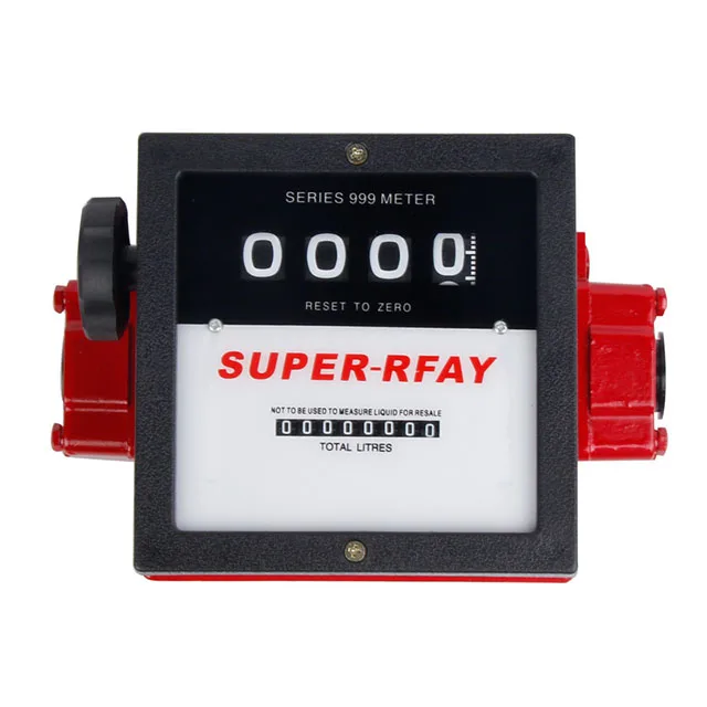 

4 Digitsl 1% High Accuracy 32 GPM 1 Inch BSP Mechanical Gauge Counter Fuel oline Flow Meter