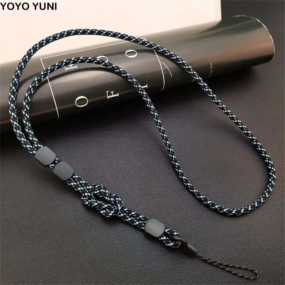 

Adjustable Mobile Phone Lanyard Hand-woven Long Neck Phone Hanging Chain Pendant Dual-use Cellphone Straps Phone Case
