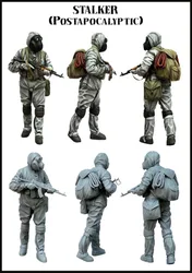 1/35 Scale Die-Cast Resin Figure Assembled Model Kit Stalker (Postapocalyptic) Hobby Miniature Statue Unassambled & Unpainted