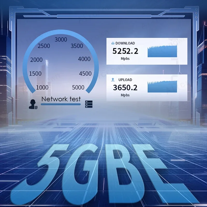 5Gbps Wired USB Network Card Adapter Type C to RJ45 LAN USB-C Ethernet Converter Hub for Laptops Win 11 Supports 5G/2.5G/1G/100M