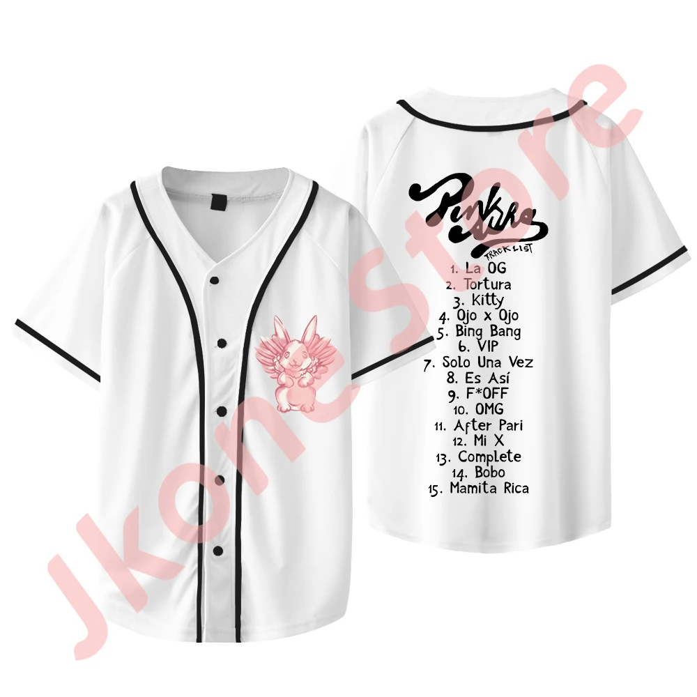 Kenia Os Tour Short Sleeve T-shirts Pink Aura Merch Baseball Jacket Women Men Fashion Casual Jersey Tee