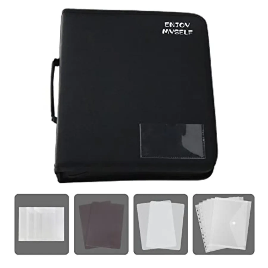 

Stamp and Die Cut Storage Binder Embossing Folder and Stencil Organizer with Magnetic Sheets and Storage Pocket for Craft Scarp