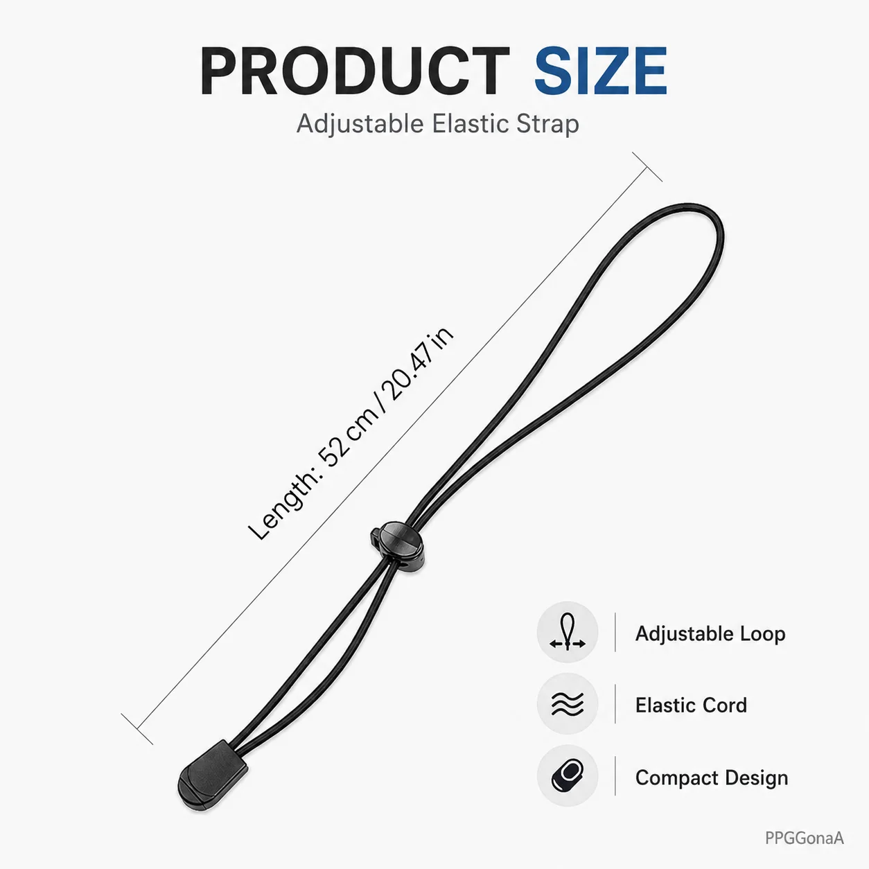 Elastic Hiking Strapping Ropes with Adjustable Buckle - Versatile for Backpacks, Clothing, Gear Securement,Hiking Accessories