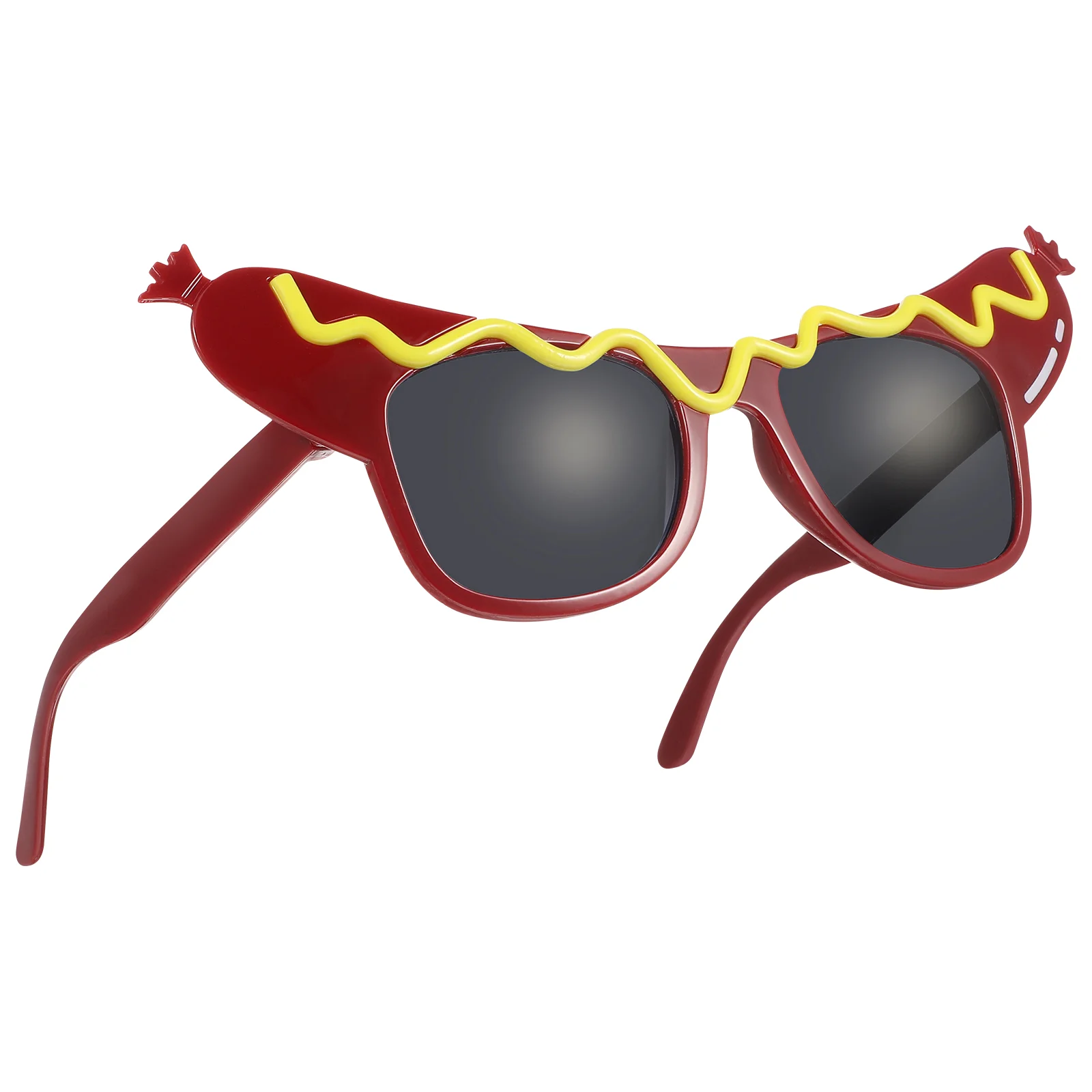 Funny Man Men's Sunglasses Cute Eyeglasses for Women Hot Dog Decorations Dance Party