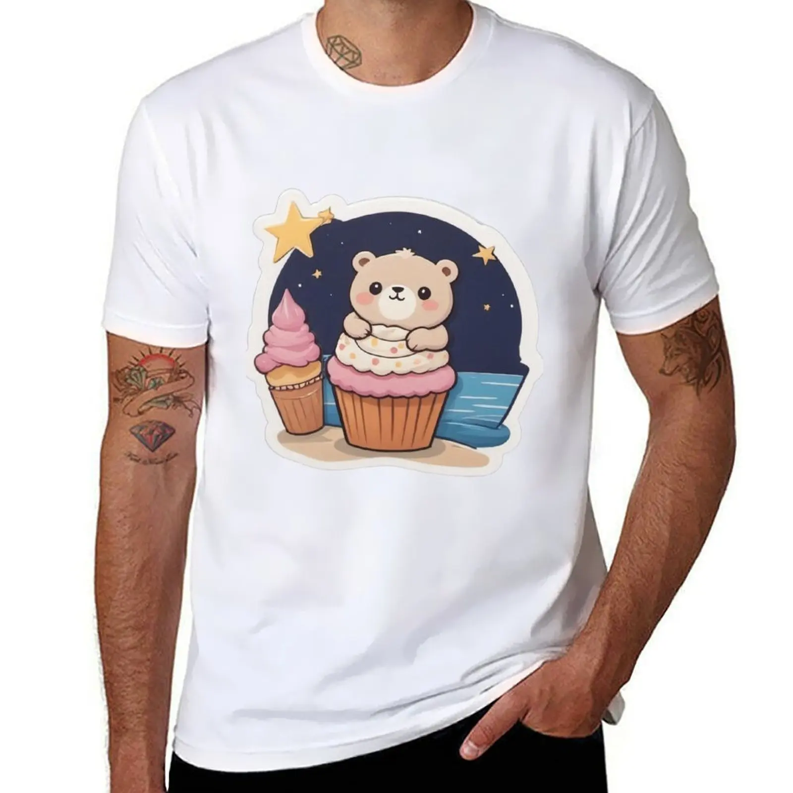 

Super cute baby bear stickers T-Shirt t shirt man designer t shirts for man pack white T-Shirt