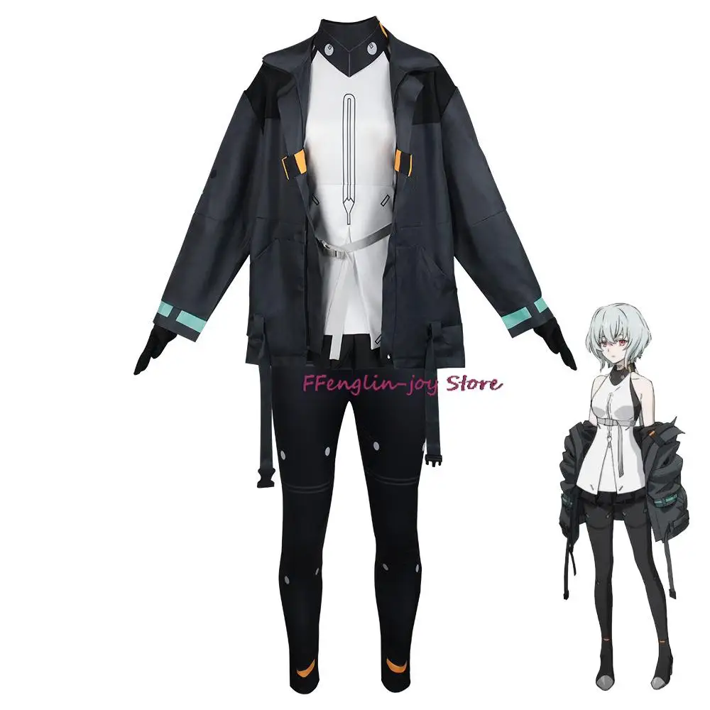 Synduality Noir Cosplay Game  Cosplay Costume Uniform Suit Set Noir Cosplay Coat Outfit For Women