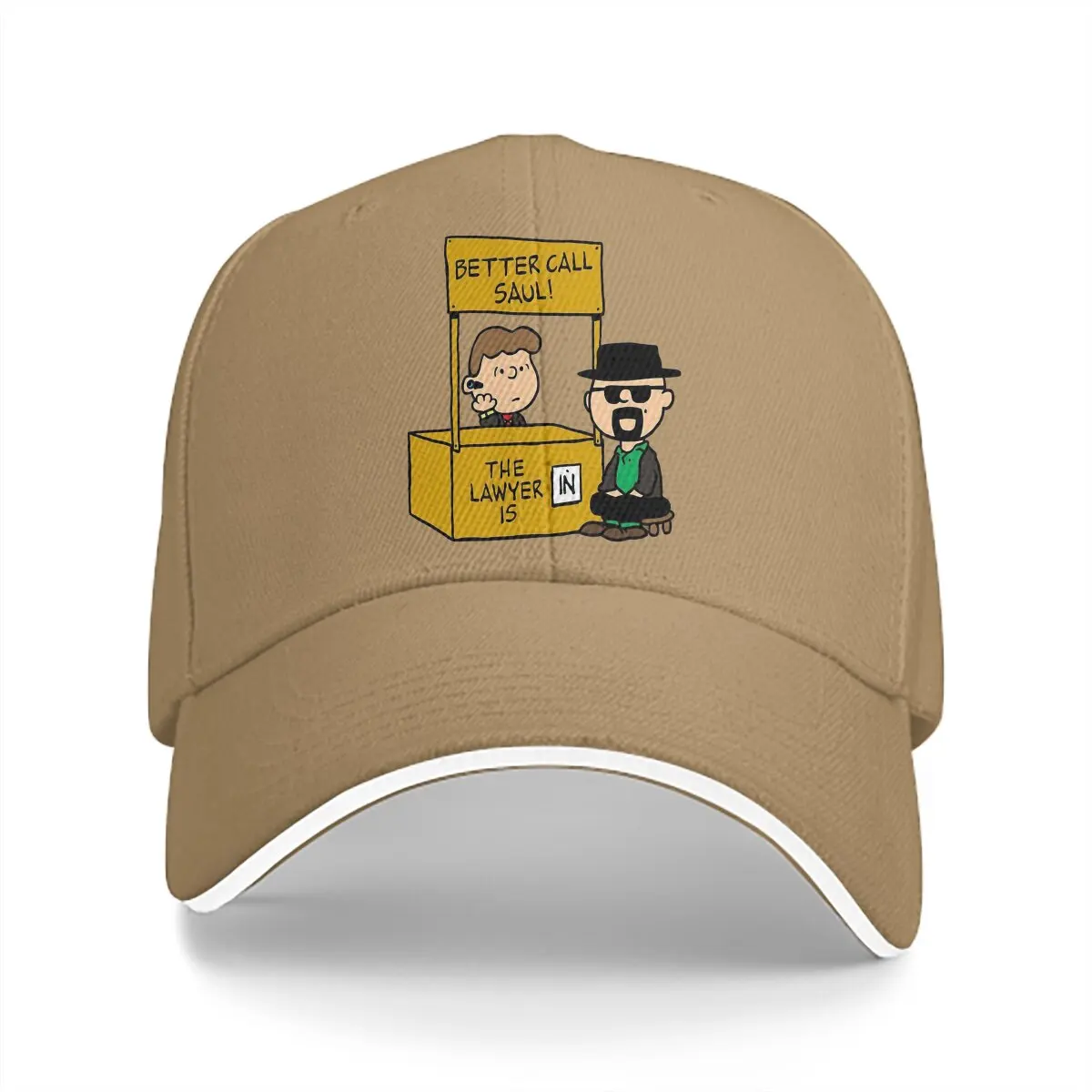 Pure Color Dad Hats Cartoon Women's Hat Sun Visor Caps Breaking Bad Walter White TV Show Peaked Cap