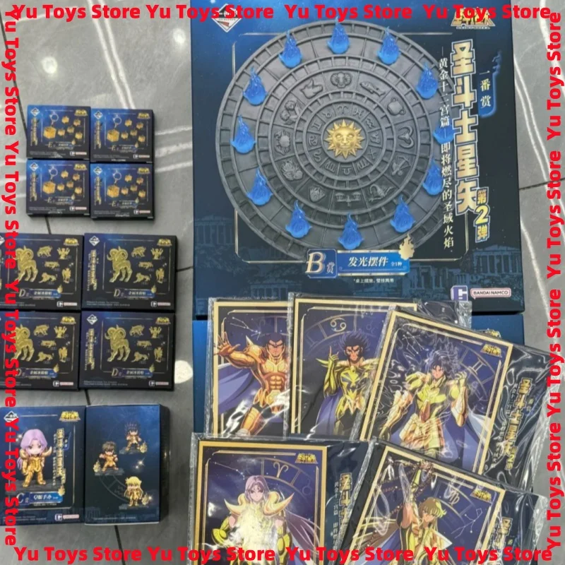 

В наличии Bandai Saint Seiya Second Bullet A Reward Golden Zodiac Burned Sanctuary Flame Анимационная периферийная модель в подарок