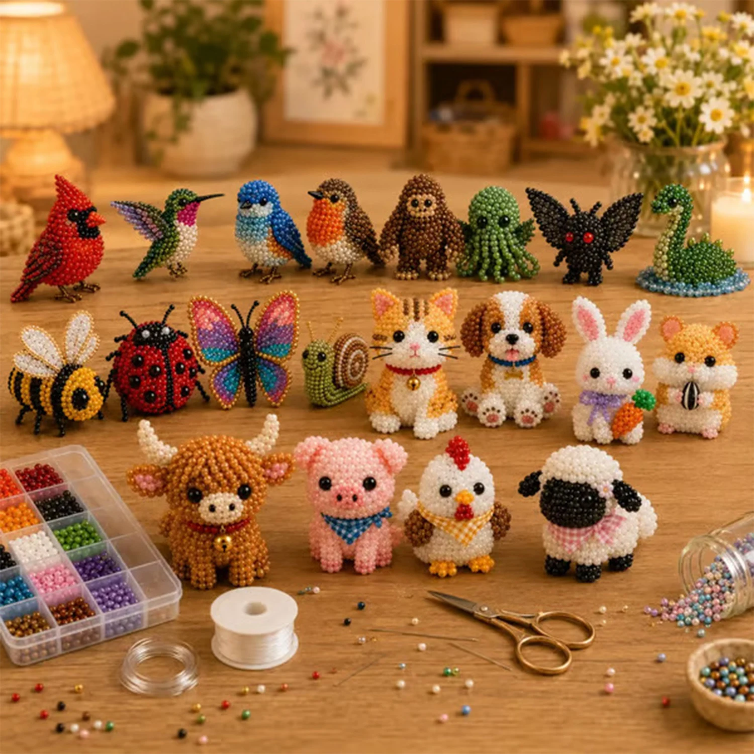 Mini 3D Beaded Animal Craft Ki - Resin Art Kits review and price