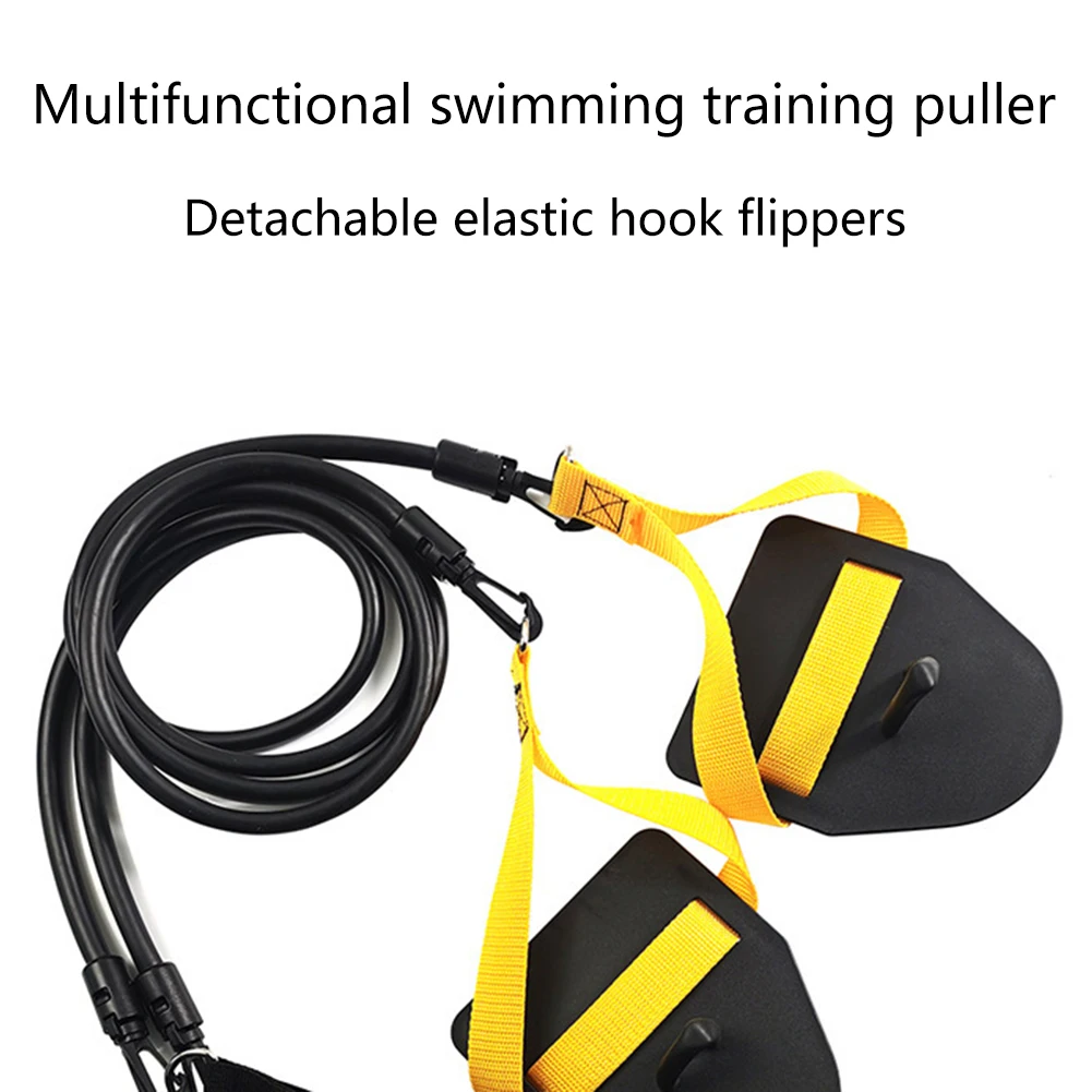 New Swimming ArmStrength Trainer Professional Freestyle Swimming Trainer Elastic Band With Paddles Swimming Training Accessories