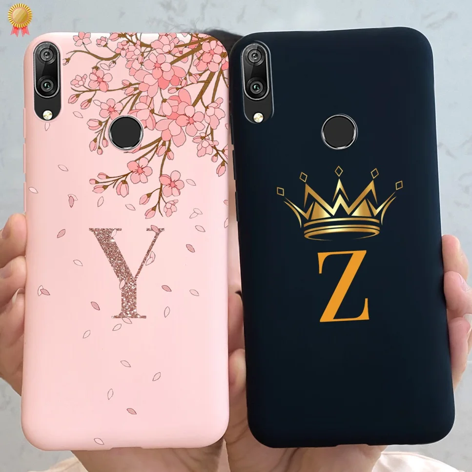 Чехол для Huawei Y7 Pro Prime 2019, силиконовые бамперы из ТПУ с надписью для Huawei Y7Pro, Y7 Pro Prime 2019, задняя крышка для телефона