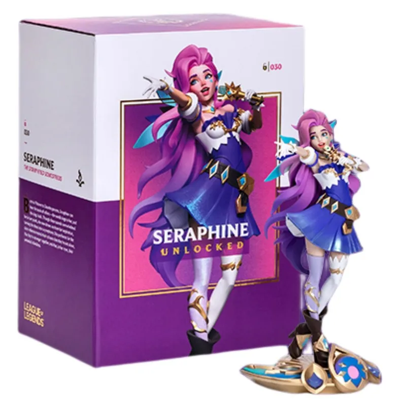 In Stock Original League Of Legends Lolseraphine Medium-Sized Sculpture Anime Action Collection Figures Toys Model 27cm