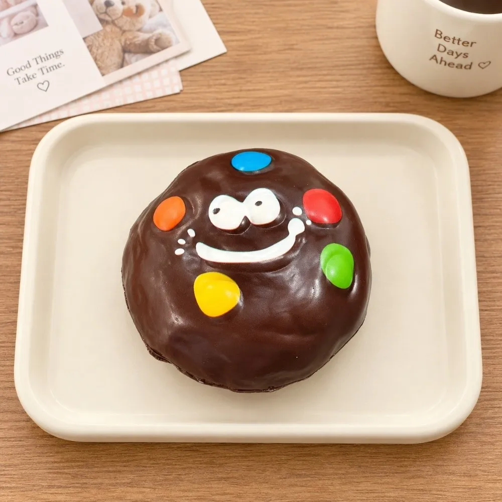New Jumbo Expression Squeeze Fidget Toy PU Macarons Squeeze Toys Funny Cookie Series Stress Relief Toy for Boys Girls