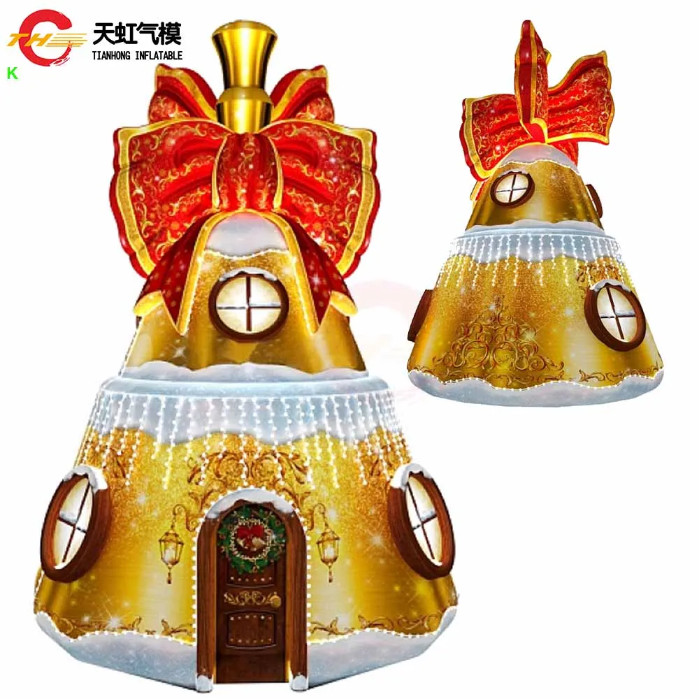 25フィートの高いクリスマスツリーハウス、インフレータブルクリスマスツリーテント、ドーム型の鐘型テント（速達発送）