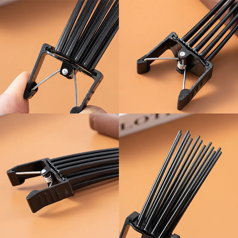 Nueva horquilla esponjosa Simple, horquilla esponjosa con flequillo, raíces rizadas, pinza para el cabello esponjosa Natural alta, peine para el cabello sin costuras para mujeres y hombres