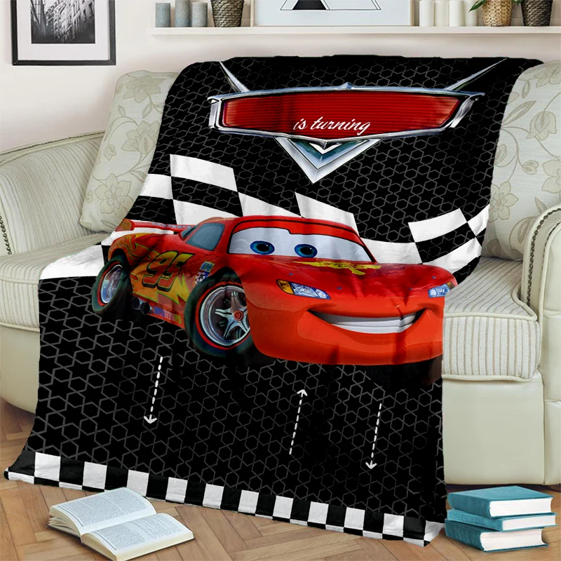 2025 New Cartoon Cars Lightning McQueen Gift Soft Plush Blanket,Flannel Throw Blanket for Living Room Bedroom Bed Sofa Cover Kid