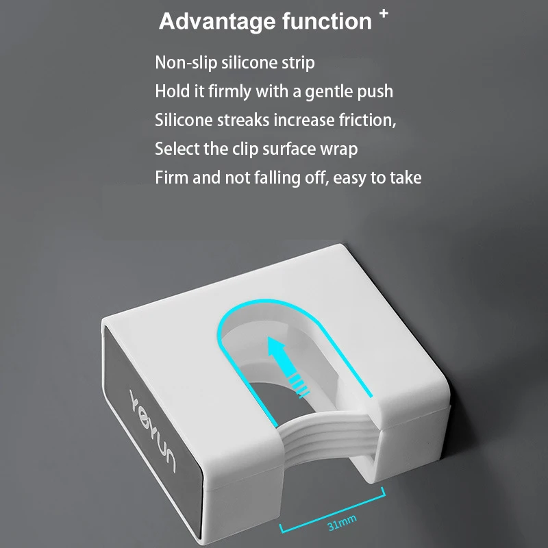 Mop Holder Wall Mounted Household Adhesive Storage Broom Hanger Brush Hook Racks For Kitchen Bathroom Storage Rack Accessories