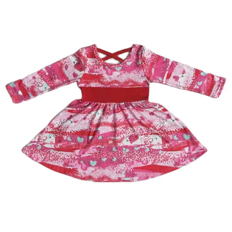 

Heart Red Long Sleeve Dress