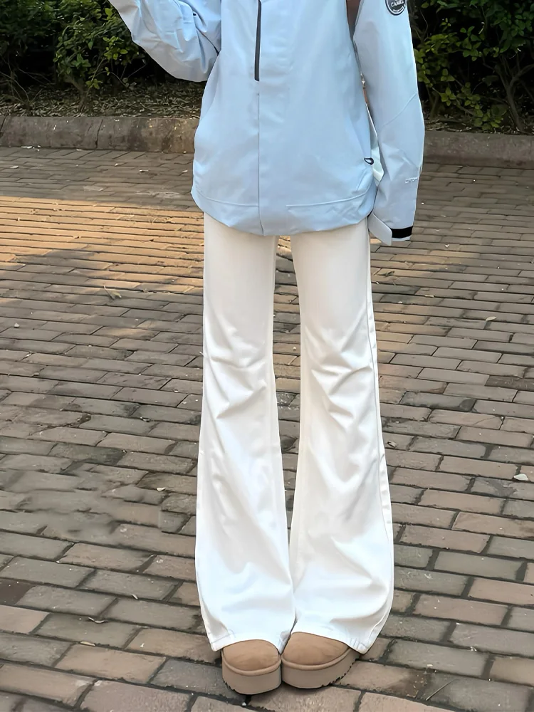 Pantalones Vaqueros de Pierna Recta Estilo Americano, Sensación Holgada, para Mujer, Primavera, Nuevo, Talla Pequeña, Ajustados, Largos hasta el Suelo