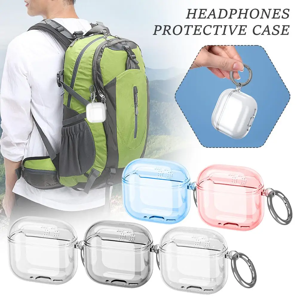 For Airpods4 Protective Cover One-piece Apple 4th Generation Integrated Earphone Warehouse Tpu Space Shell Case Soft F5S8