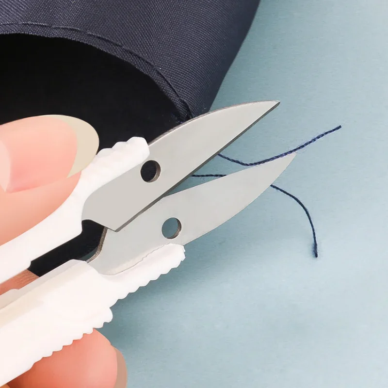 Stainless Steel Tailor Scissors Household U-shaped Small Scissors Safety Fish Line Scissors Sewing Cross Stitch Thread Cutter