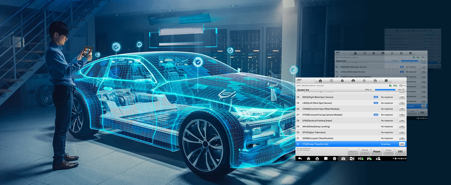 Autel MaxiSYS MS908S PRO II Scanner Diagnose Scann Tool J2534 ECU Programmierung Online Codierung US Ver. von MK908 PRO II, 4000+Test – Detail 19