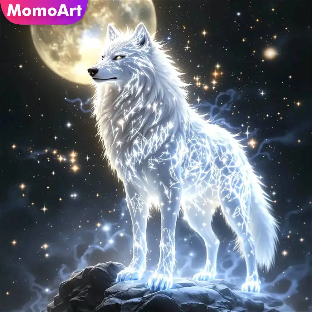 Momoart Bär Diamant Mosaik Tier voller Runde Diamant Malerei Mond Stickerei neue Ankunft handgemachte Hobby