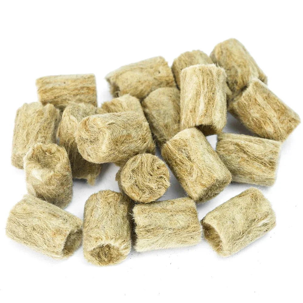 10-200pcs Hydroponic Grow Media Seedling Grow Plug Cubes Plant Cubes Soilless Substrate Seeded Rock Wool Plug Seedling Block