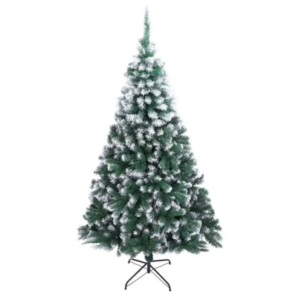 

The green tip sprays white 7ft 870 branches with high-quality PVC material, and this tree is very durable Christmas tree