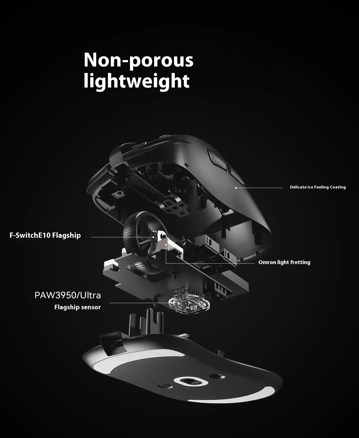 Atk-blazing sky Z1ウルトラワイヤレスゲーミングマウス,8kデュアル