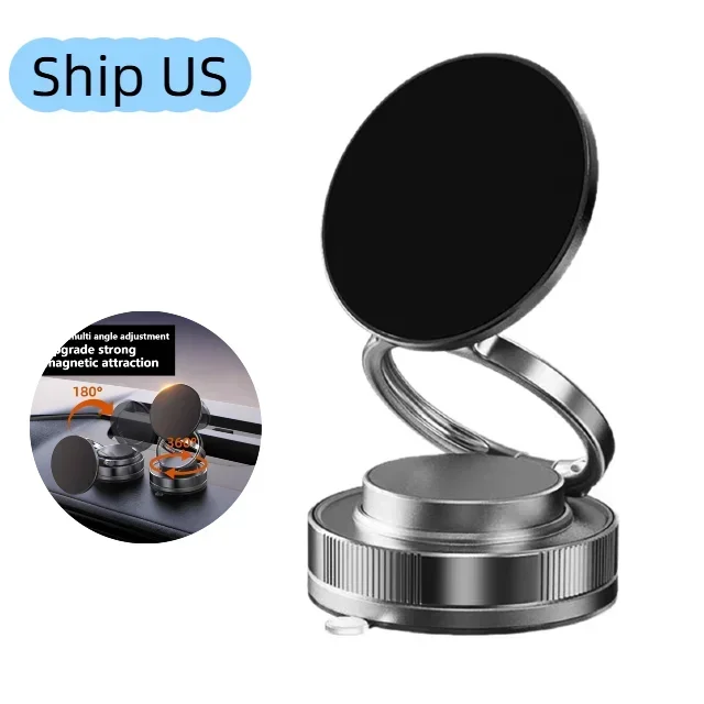 

Foldable Alloy MagSafe Phone Holder! 360° Rotation & Vacuum Suction - Perfect Match for Car & Desktop