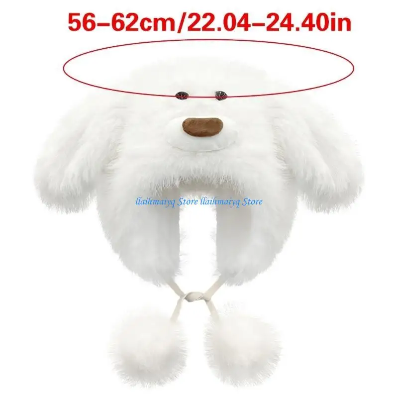 573B Women Puppy Hat for Outdoor Sports Unique Head Wrap Hat for Halloween
