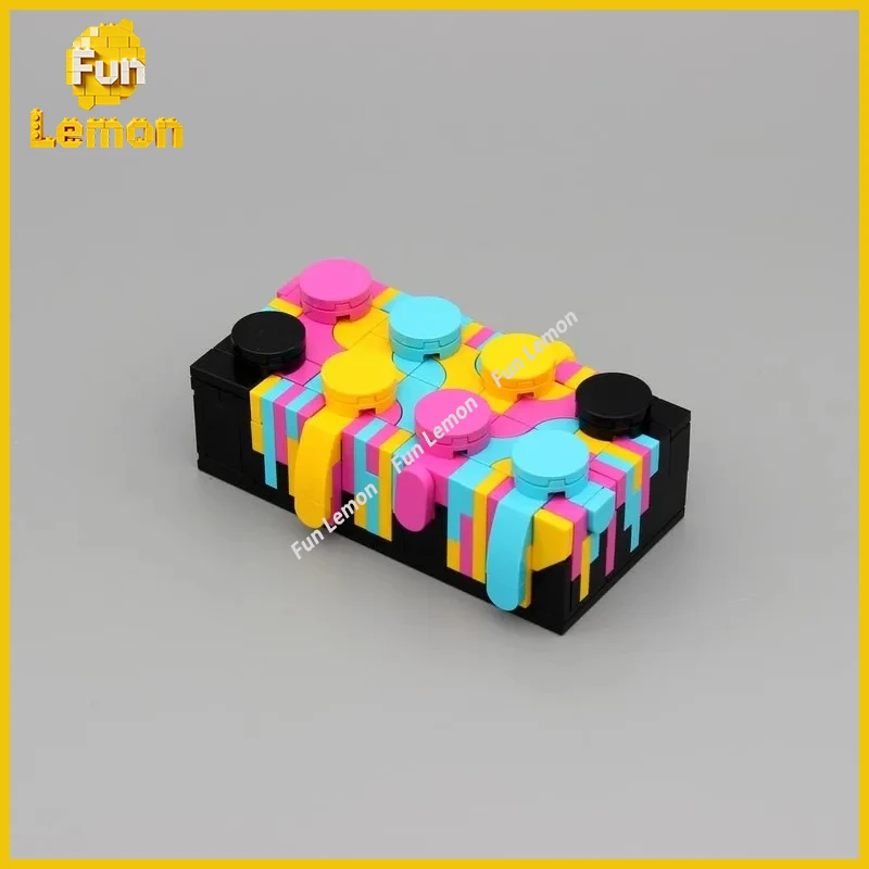 

Colorful Mechanical Puzzle Box MOC Building Blocks Fidget Toy Assembly Bricks Kit DIY Decor Gift