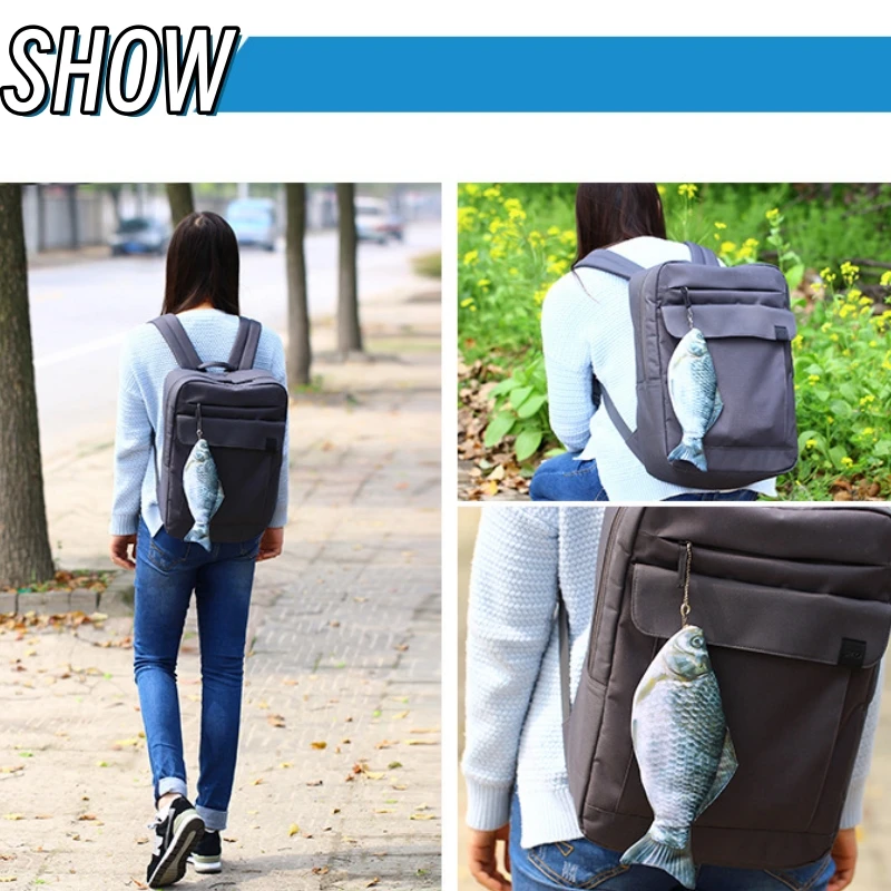 Pencil Bag Carp Pen Bag Realistic Fish Shape Make-up Pouch Pen Pencil Case With Zipper Back To School Pencil Pouch Pen Bag