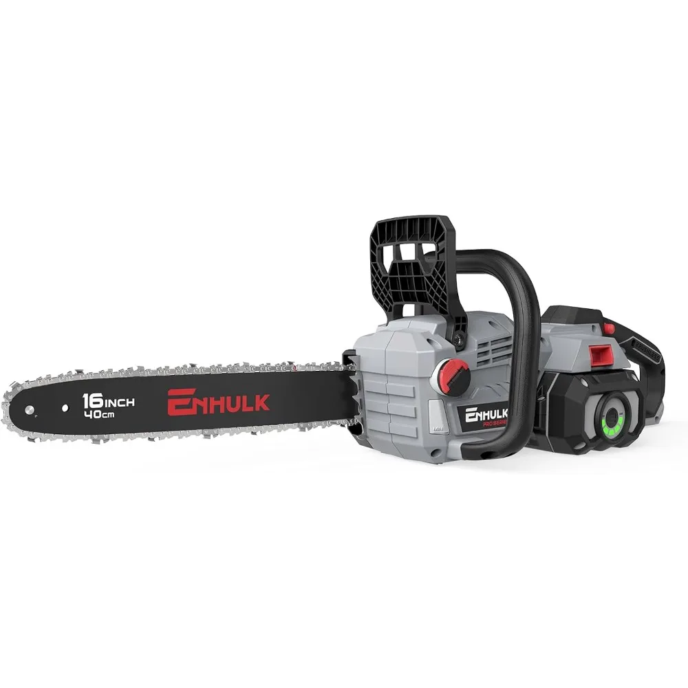 

58V 16-INCH ENHULK Brushless Chainsaw with Chain Brake for Safety, 78.8 ft./s Max Chain Speed with EZ HMI LED Control Panel,