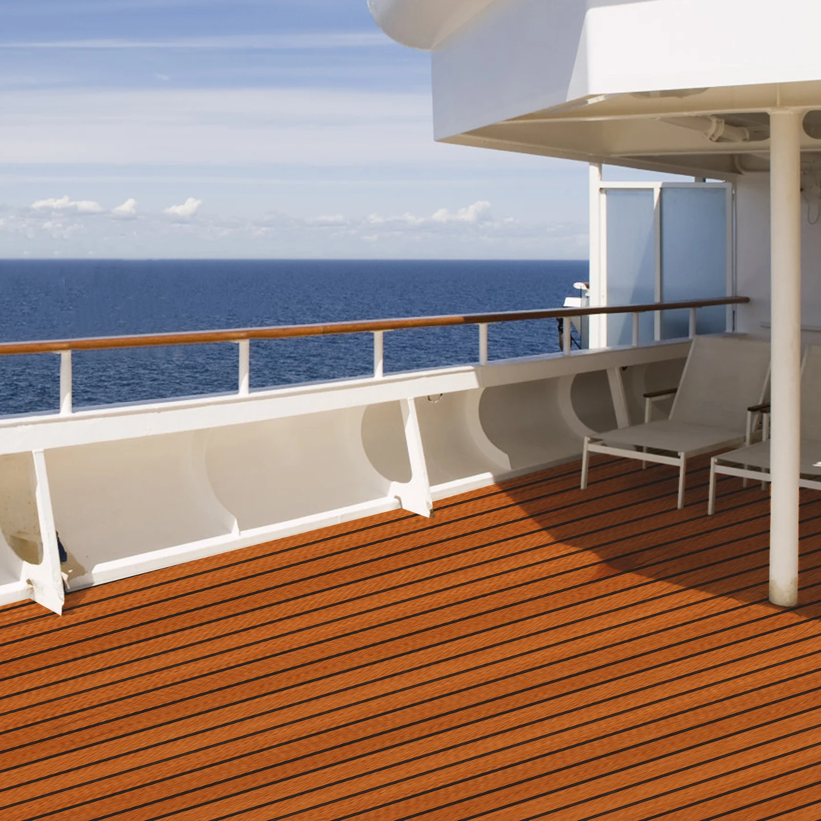 

Самоклеящийся водонепроницаемый коврик из тикового дерева в коричнево-черную полоску из ЭВА 240x60 см для корабля, противоскользящий коврик