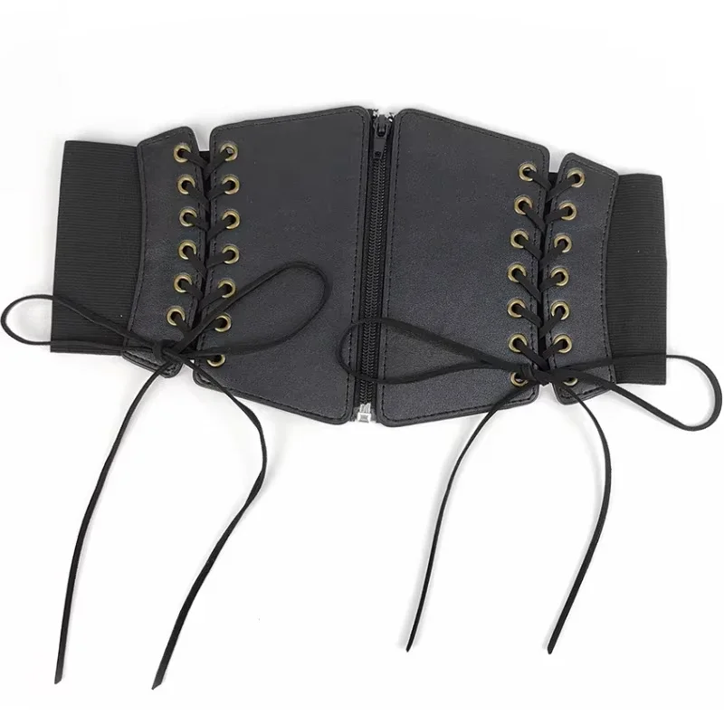 Faja con cinturón estilo Punk para mujer, cinturón ancho elástico Retro, camisa decorativa, vestido, abrigo, pantalones vaqueros, accesorio de ropa de cintura
