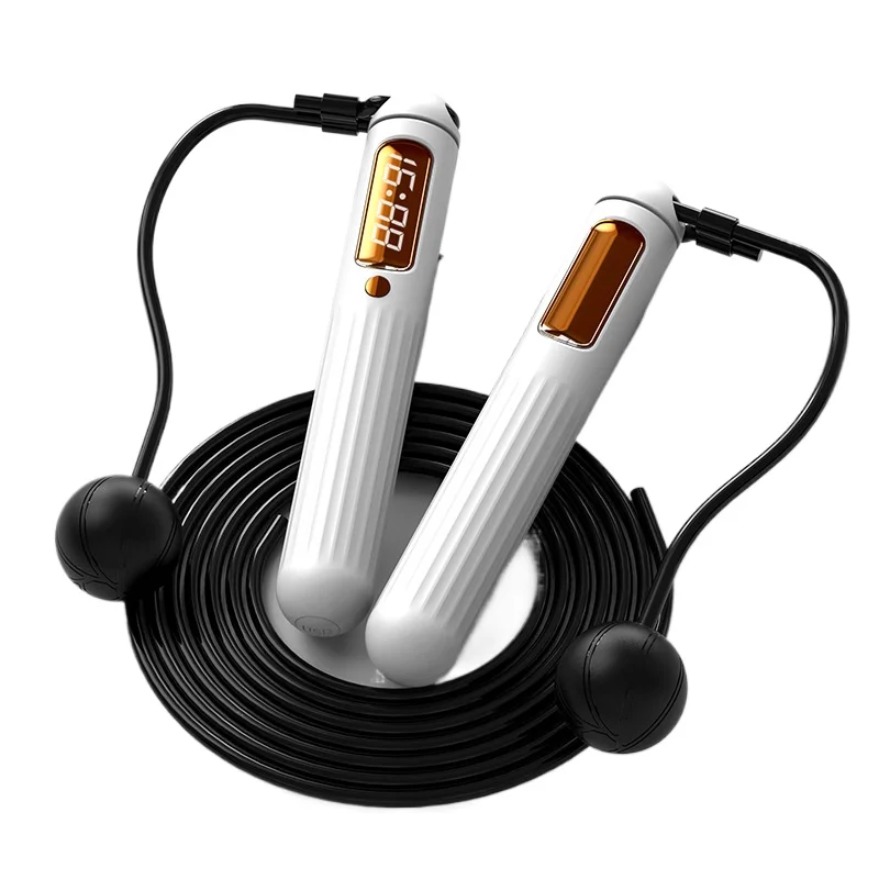 Smart jump rope with weighted ball, supports Bluetooth connection with foreign apps，High-Definition Large Screen