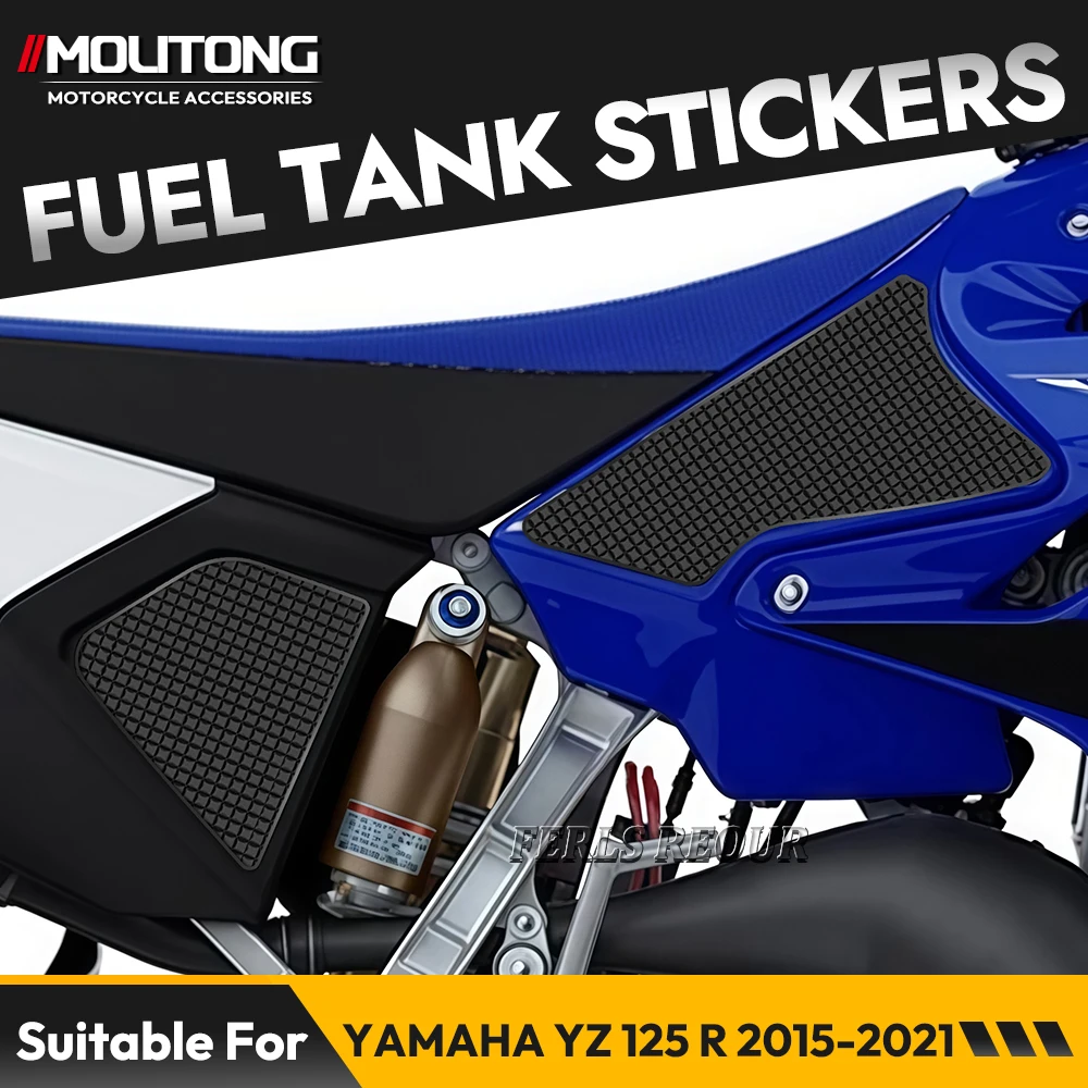 

Fuel tank sticker for Yamaha YZ 125 R 2015-2021, black, anti-slip fuel tank mat,motorcycle fuel tank protector, anti-scratch mat