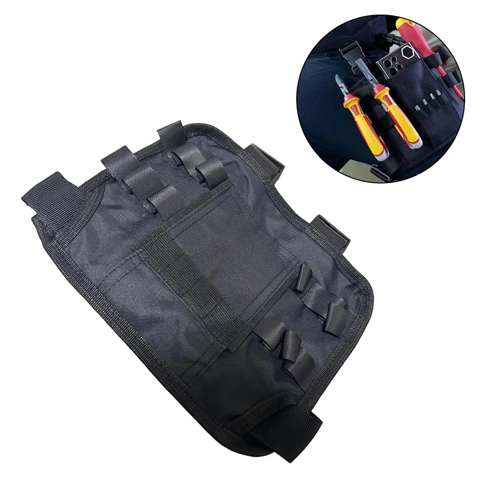 

1pcs Pocket Repair Tool Bag Compact Small Carrier Bag For Electrician Mechanic Pouch Tools Packaging Black